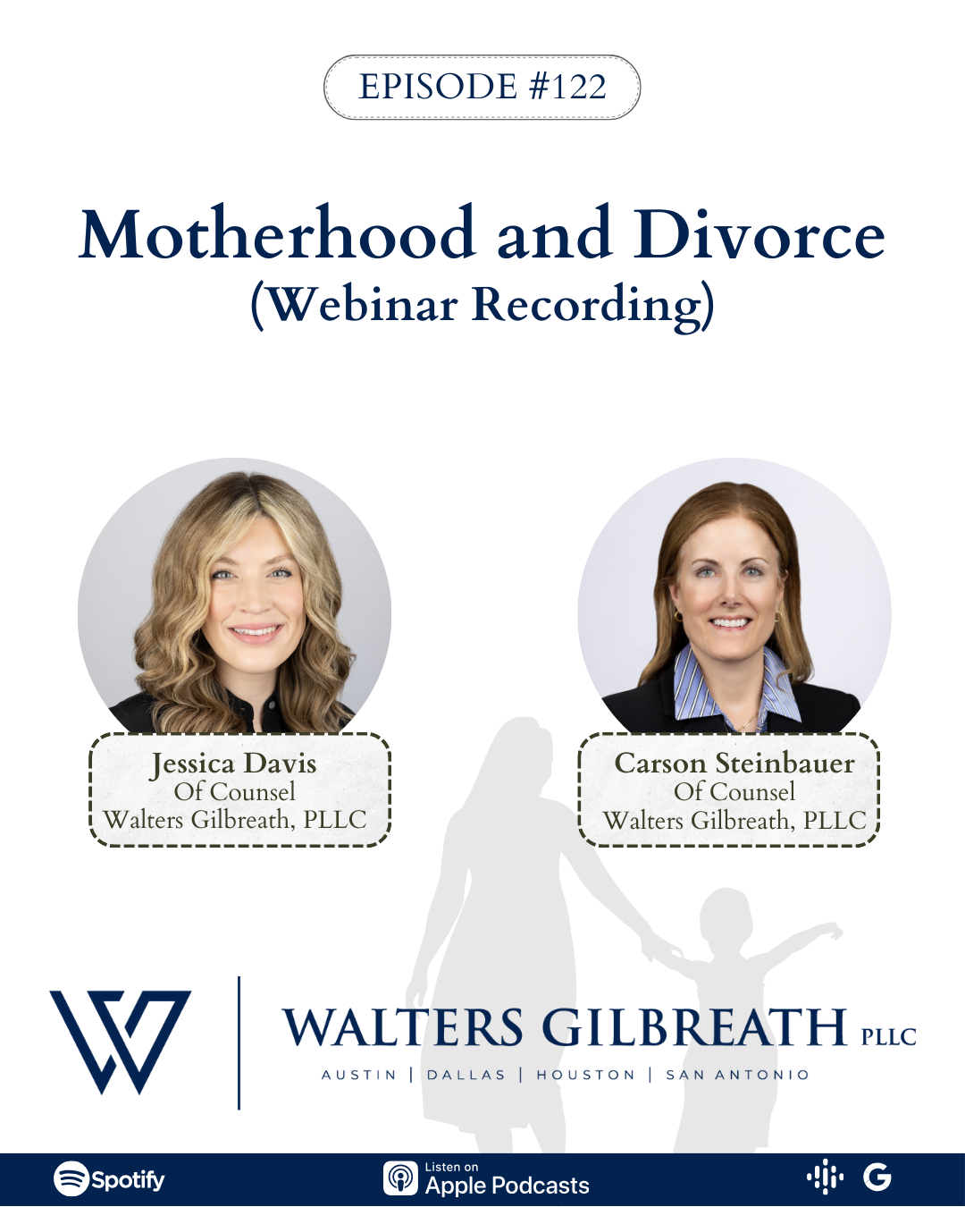 Episode #122: Motherhood and Divorce (Webinar Recording)