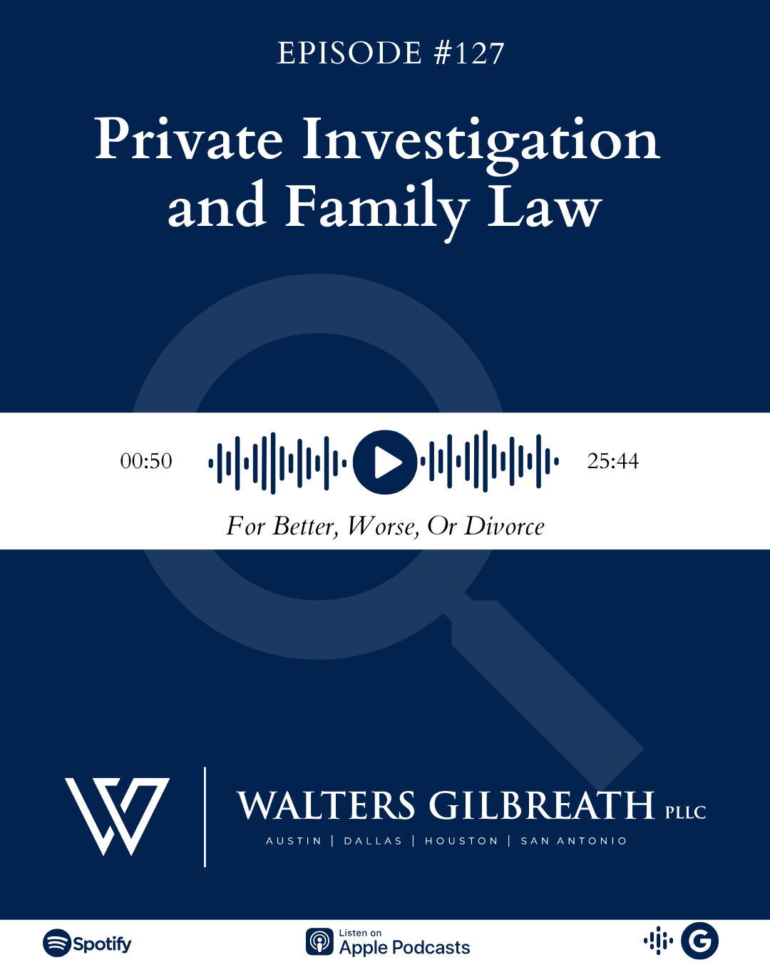 Episode #127: Private Investigation and Family Law