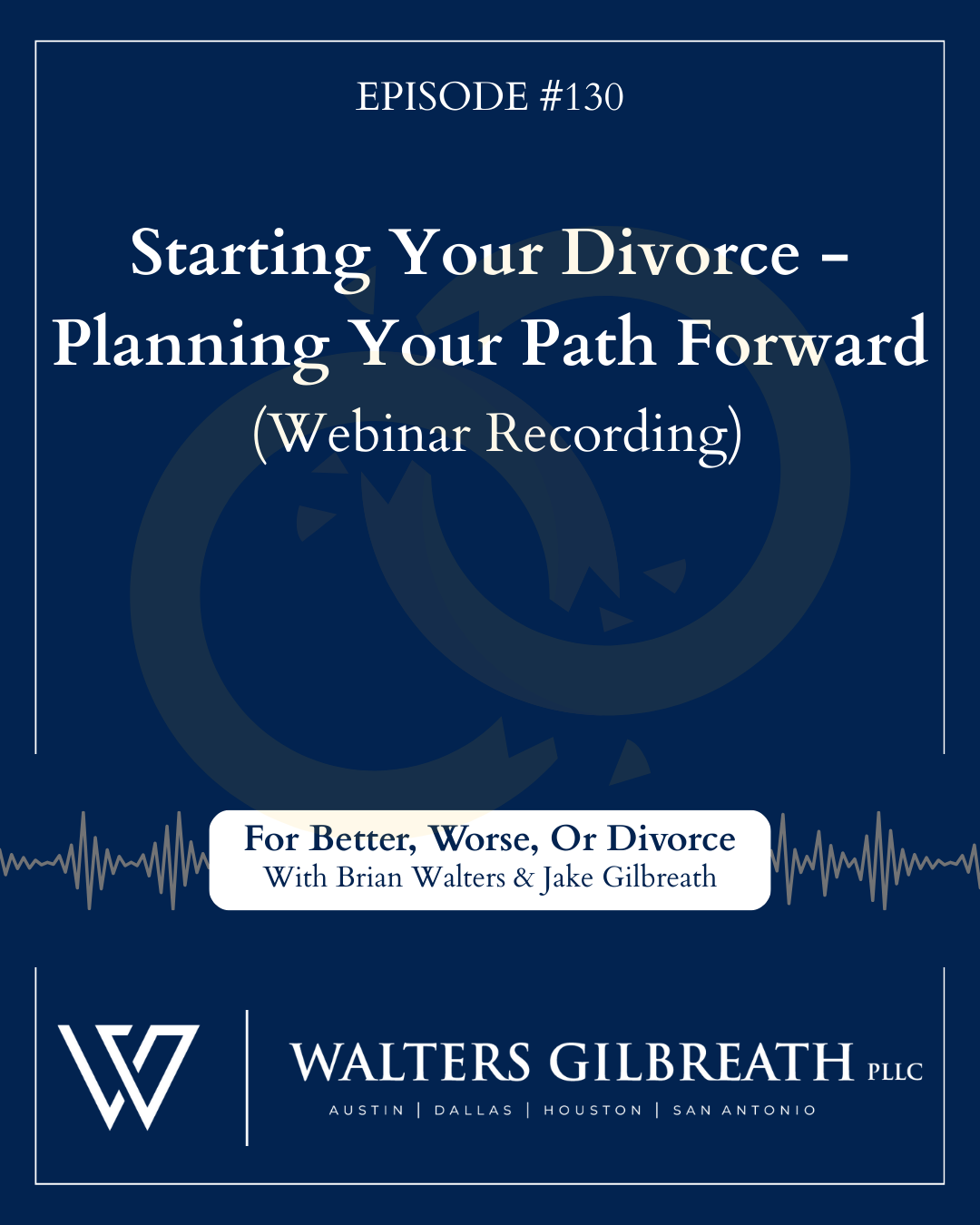 Episode #130: Starting Your Divorce – Planning Your Path Forward (Webinar Recording)