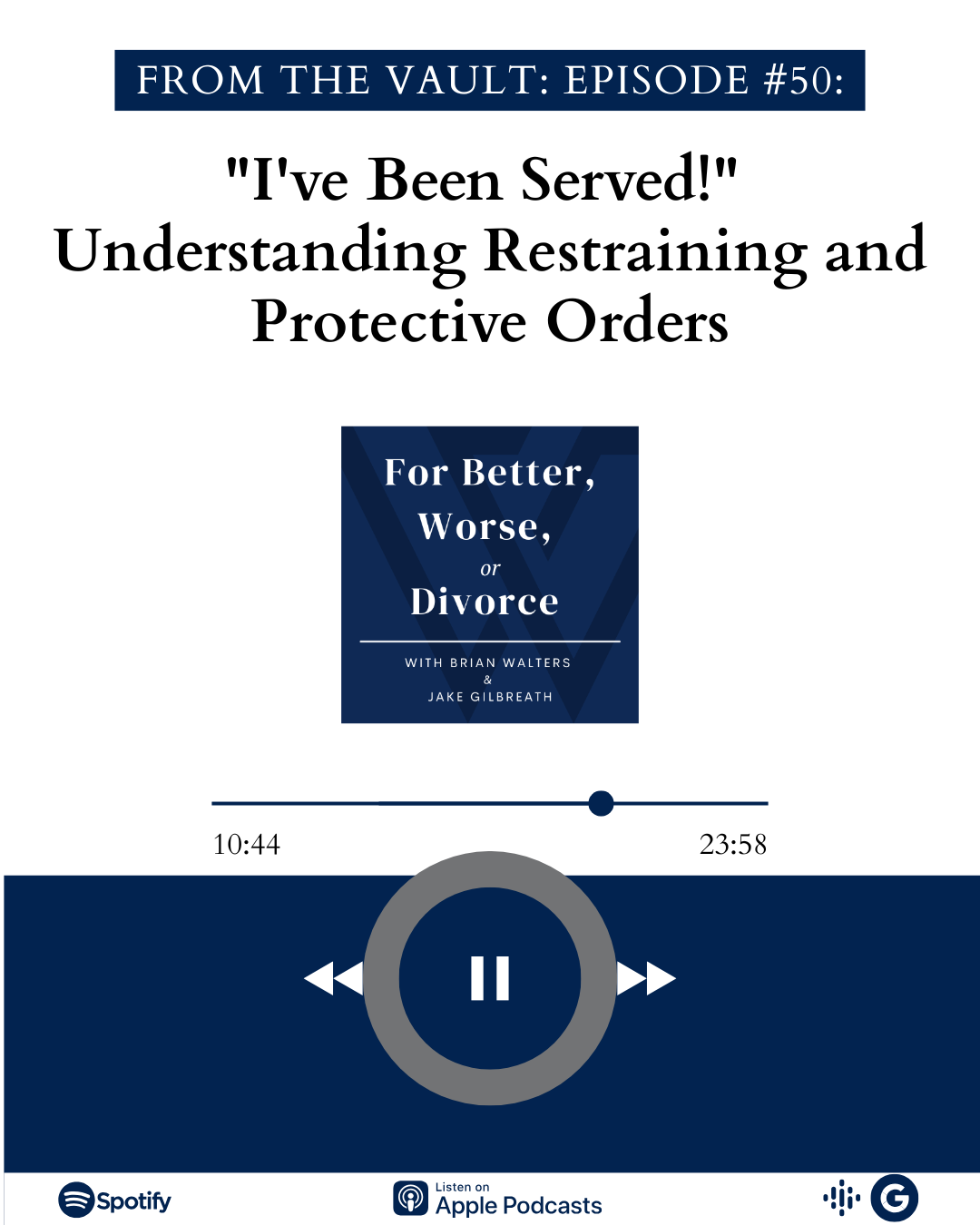Episode #50: “I’ve Been Served!” Understanding Restraining and Protective Orders